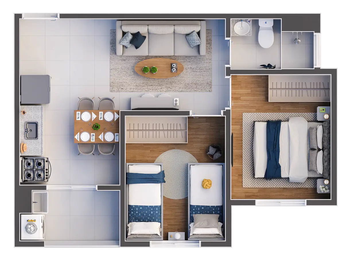 Planta 40,56m²