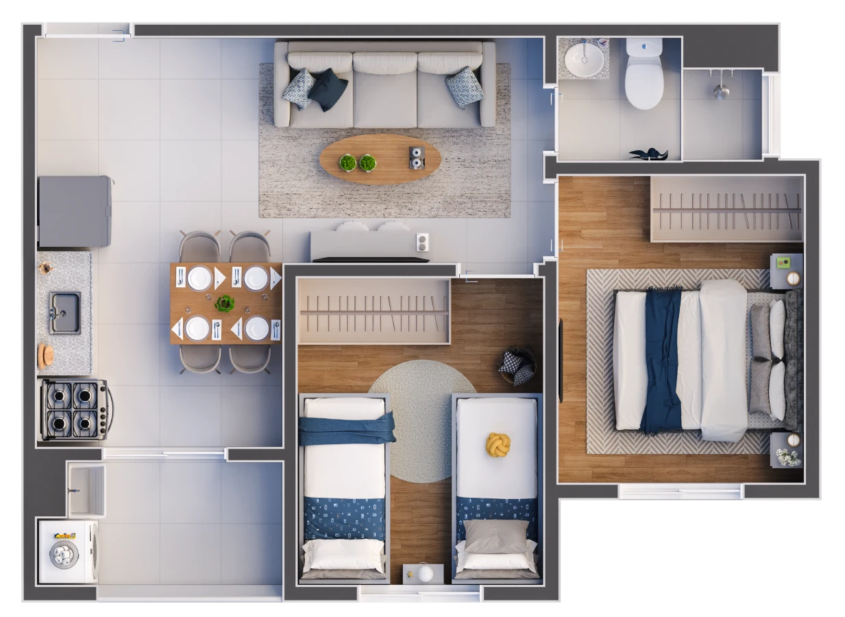 Planta 40,73m²