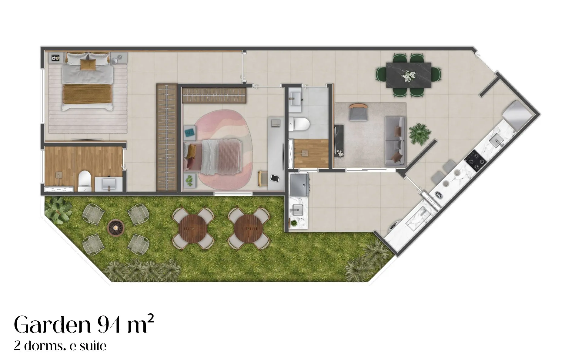 Planta 94m²