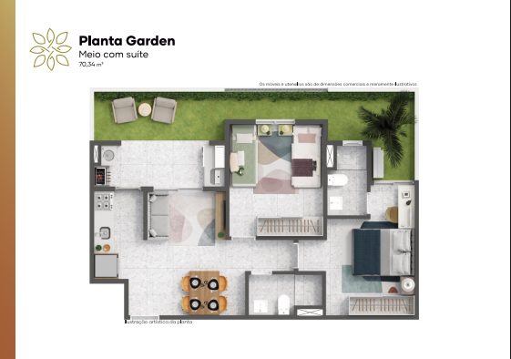 Planta 70m²