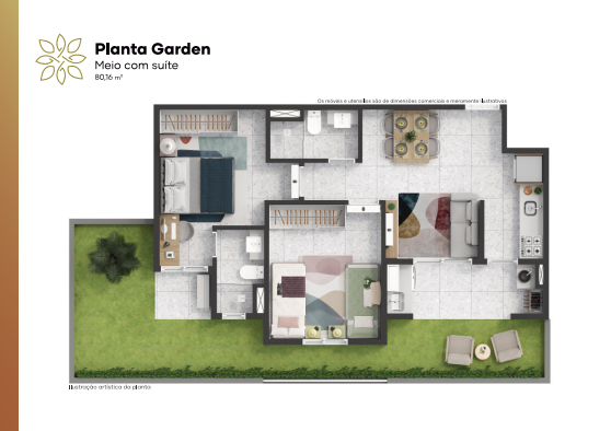 Planta 80m²